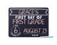 First and Last Day of School Reversible Chalkboard