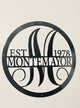 Round Monogram Established Personalized Metal - Matarow
